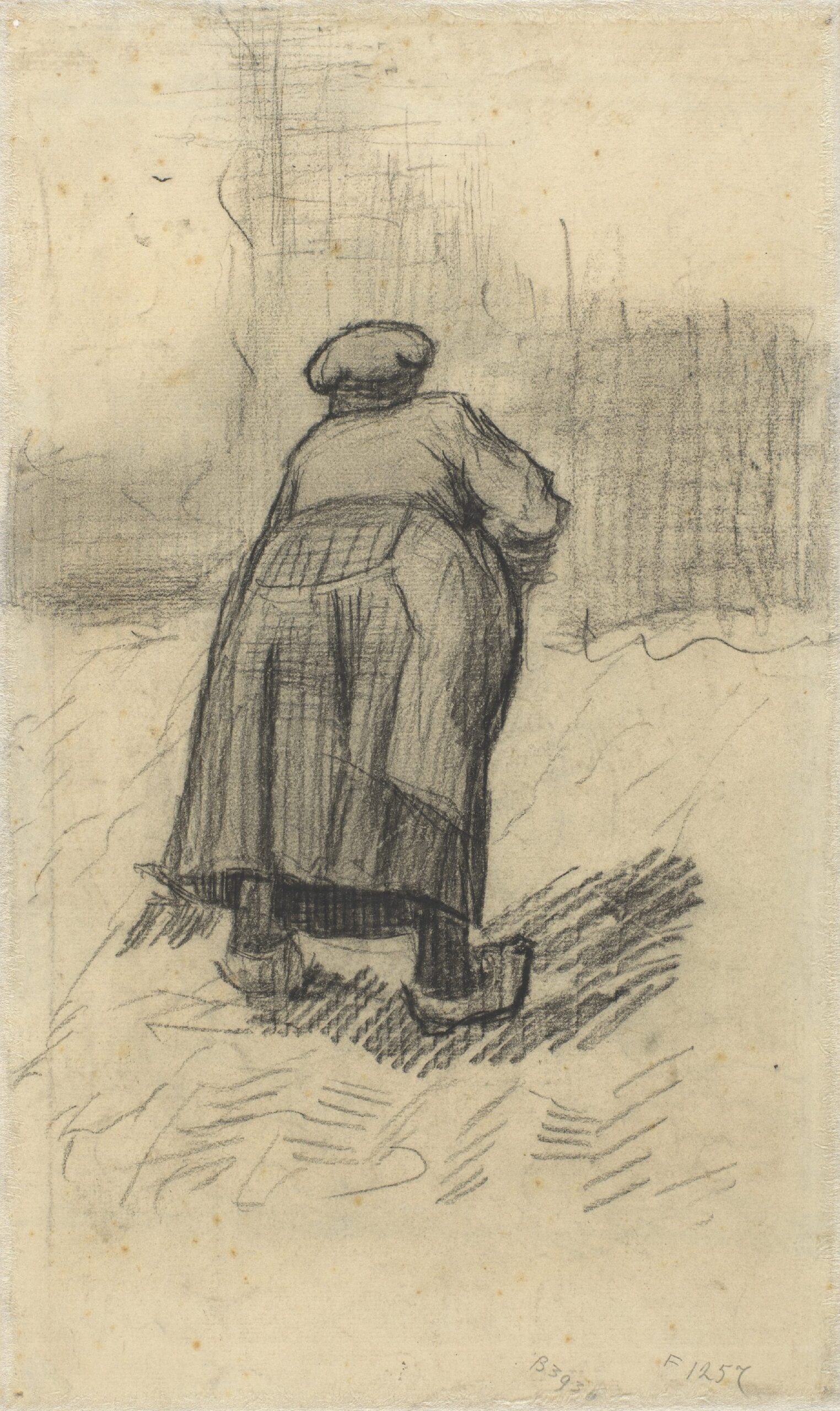 Aardappelrooiende boerin Vincent van Gogh (1853 - 1890), Nuenen, mei-juni 1885