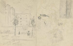 Appartementengebouwen en diverse studies Vincent van Gogh (1853 - 1890), Parijs, juni-september 1887