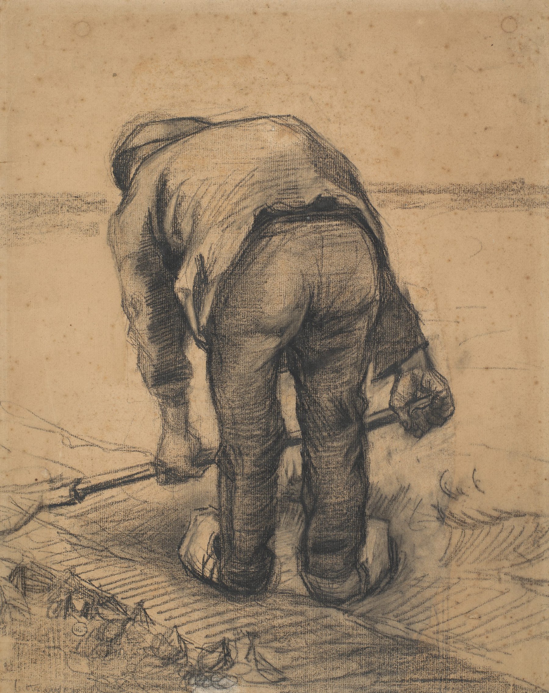 Bietenrooiende boer Vincent van Gogh (1853 - 1890), Nuenen, juli-september 1885