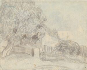 Bloeiende kastanjebomen bij een huis Vincent van Gogh (1853 - 1890), Auvers-sur-Oise, mei 1890