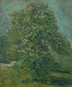 Bloeiende paardenkastanje Vincent van Gogh (1853 - 1890), Parijs, mei 1887