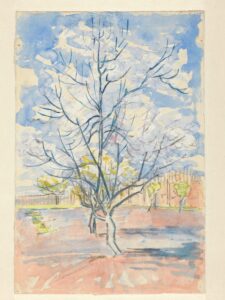 Bloeiende perzikbomen Vincent van Gogh (1853 - 1890), Arles, april 1888