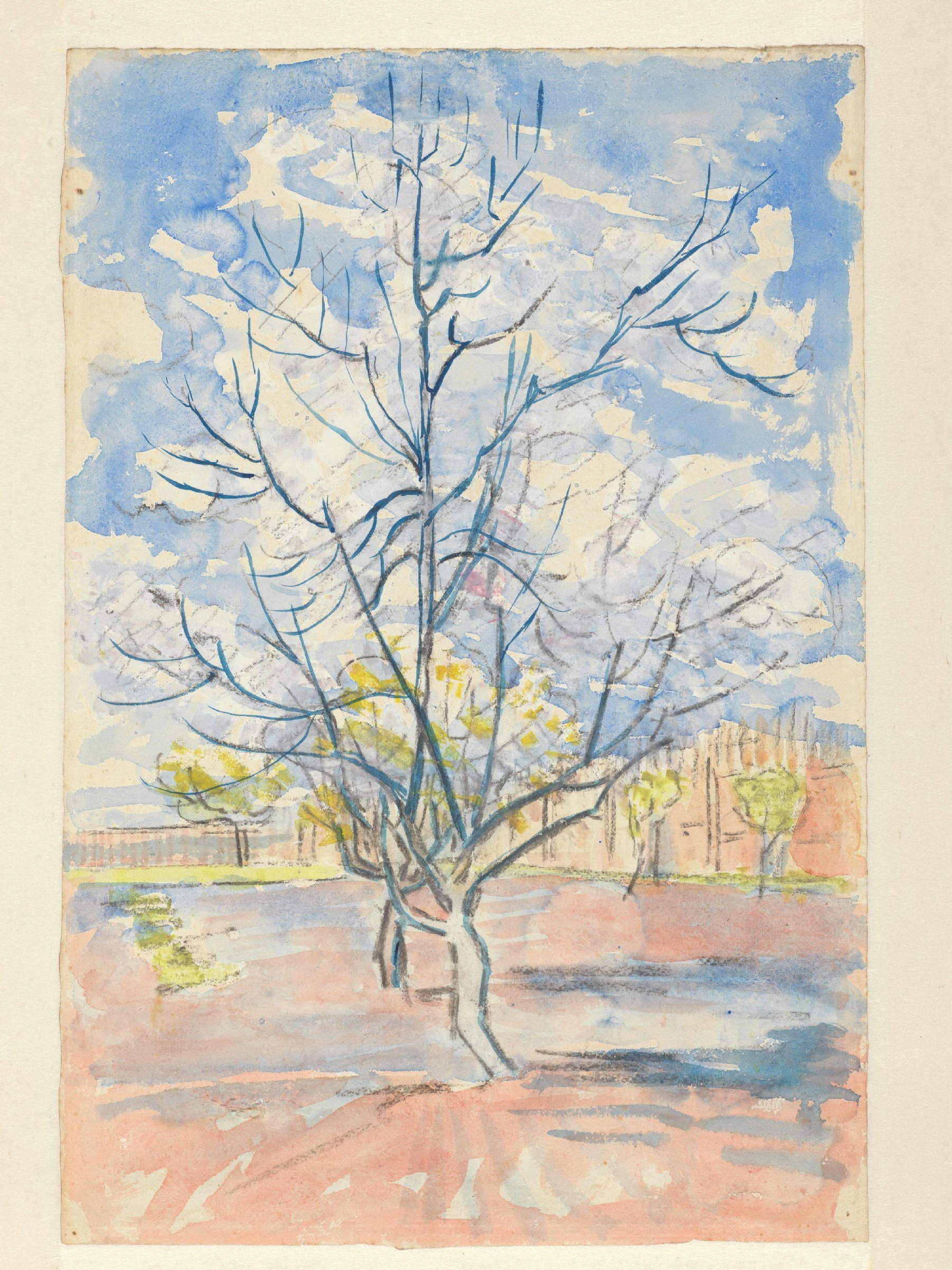 Bloeiende perzikbomen Vincent van Gogh (1853 - 1890), Arles, april 1888