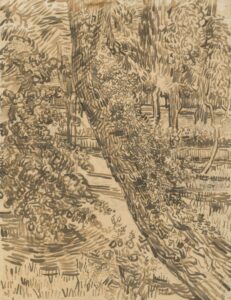 Boom met klimop in de tuin van de inrichting Vincent van Gogh (1853 - 1890), Saint-Rémy-de-Provence, mei-juni 1889