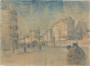 Boulevard de Clichy Vincent van Gogh (1853 - 1890), Parijs, februari 1887