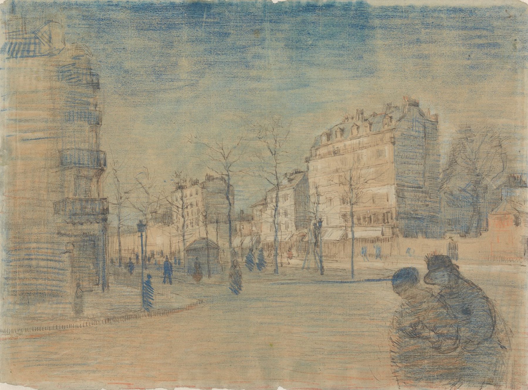 Boulevard de Clichy Vincent van Gogh (1853 - 1890), Parijs, februari 1887