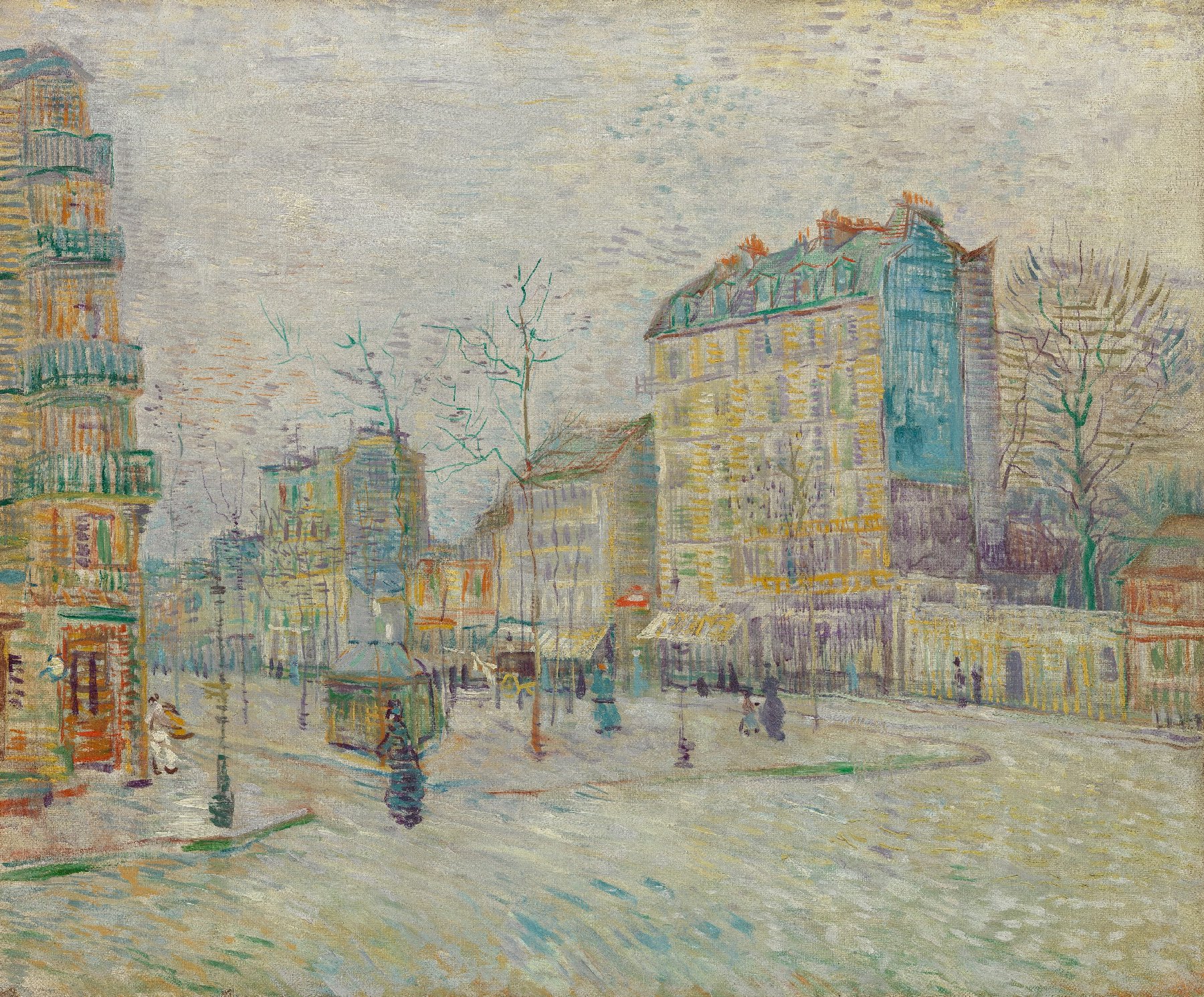 Boulevard de Clichy Vincent van Gogh (1853 - 1890), Parijs, maart-april 1887
