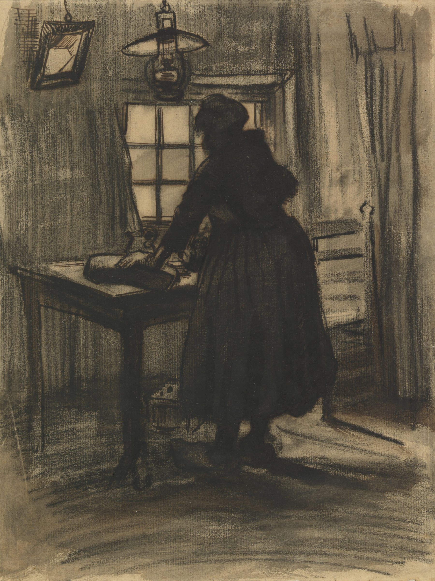 Broodsnijdende vrouw Vincent van Gogh (1853 - 1890), Nuenen, maart-april 1885