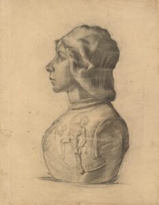 Buste van een jonge krijger Vincent van Gogh (1853 - 1890), Parijs, maart-mei 1886