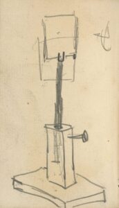 Constructietekening van een perspectiefraam Vincent van Gogh (1853 - 1890), Nuenen, november 1884-september 1885