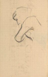 Contouren van een figuur Vincent van Gogh (1853 - 1890), mei-juli 1890