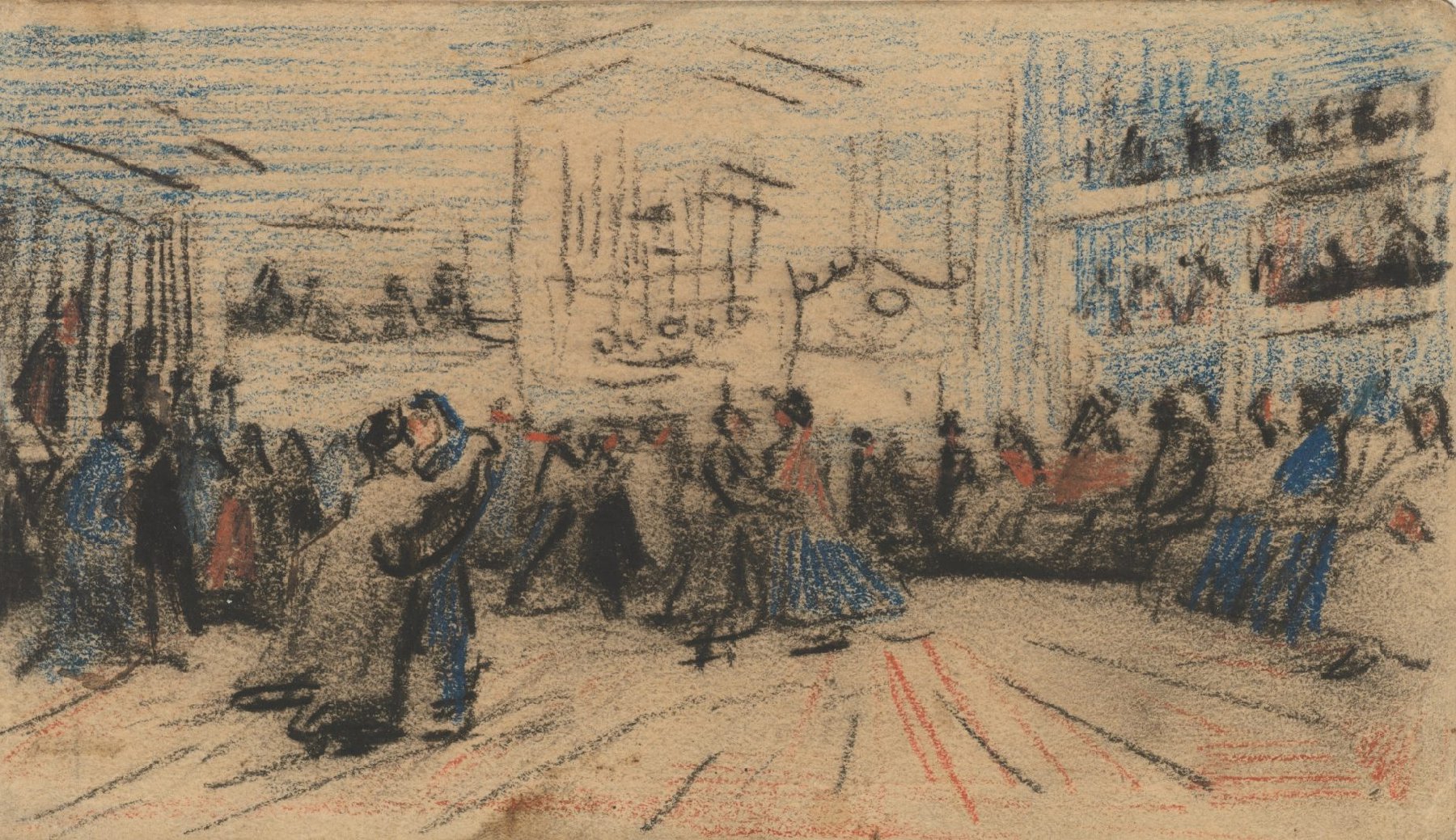 Danszaal Vincent van Gogh (1853 - 1890), Antwerpen, december 1885