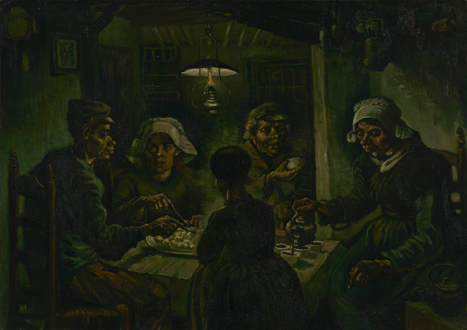 De aardappeleters Vincent van Gogh (1853 - 1890), Nuenen, april-mei 1885