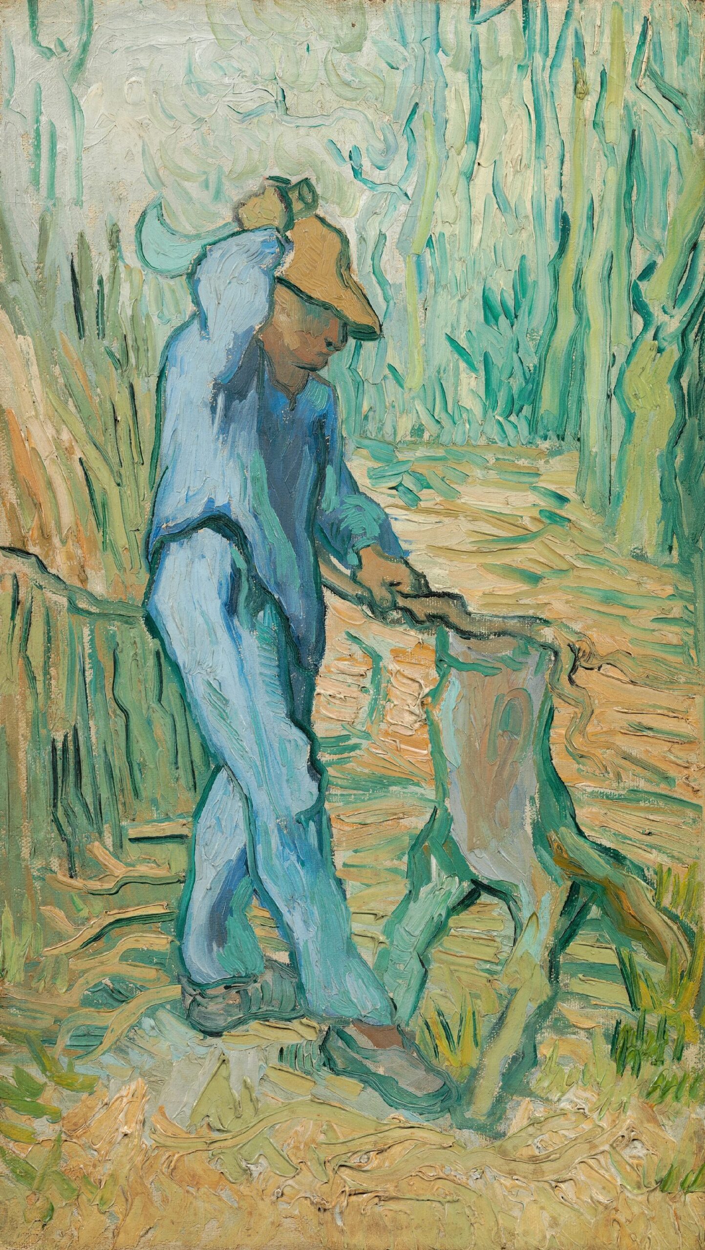 De houthakker (naar Millet) Vincent van Gogh (1853 - 1890), Saint-Rémy-de-Provence, september 1889
