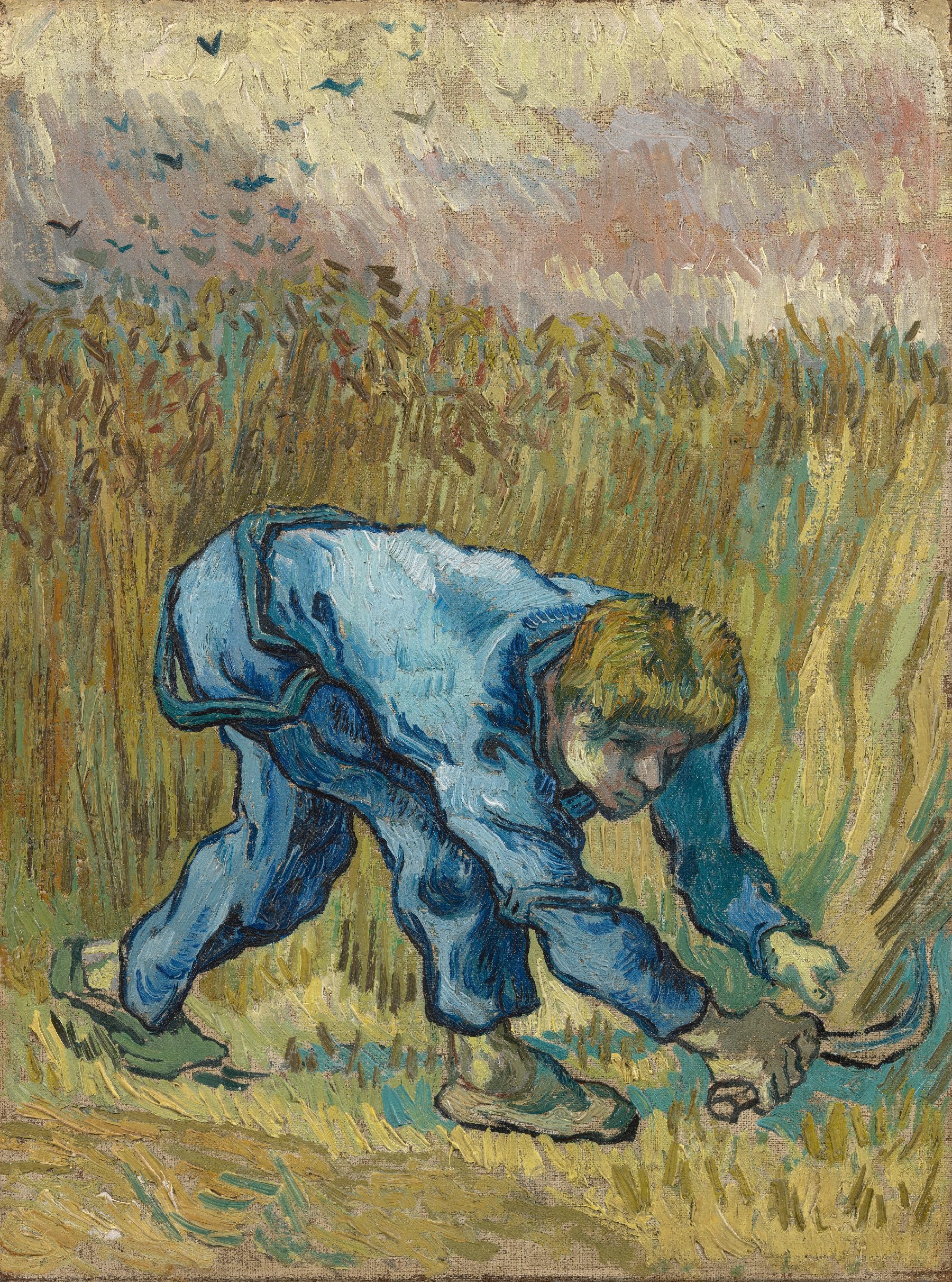 De maaier (naar Millet) Vincent van Gogh (1853 - 1890), Saint-Rémy-de-Provence, september 1889