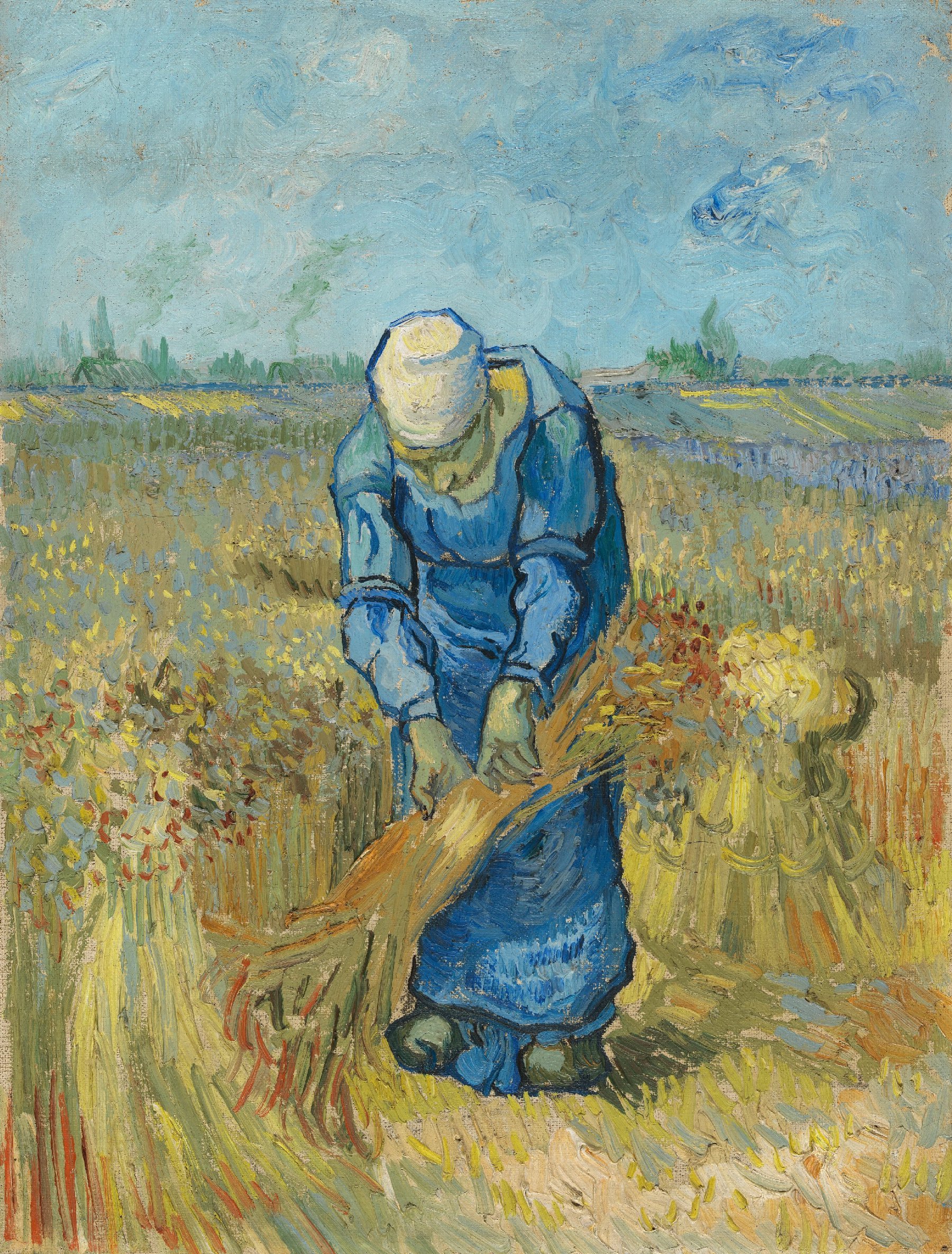De schovenbindster (naar Millet) Vincent van Gogh (1853 - 1890), Saint-Rémy-de-Provence, september 1889