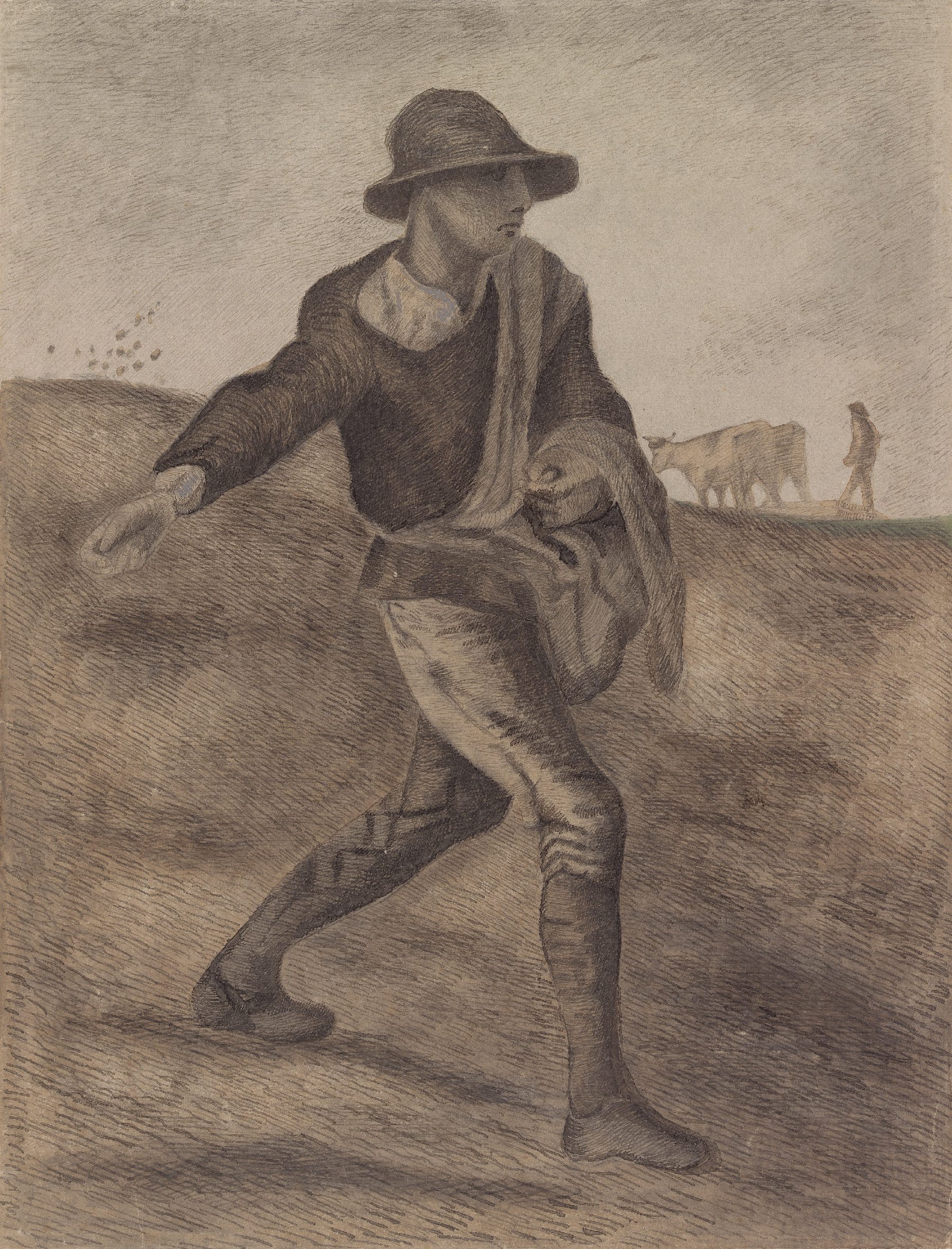 De zaaier (naar Millet) Vincent van Gogh (1853 - 1890), Etten, april 1881