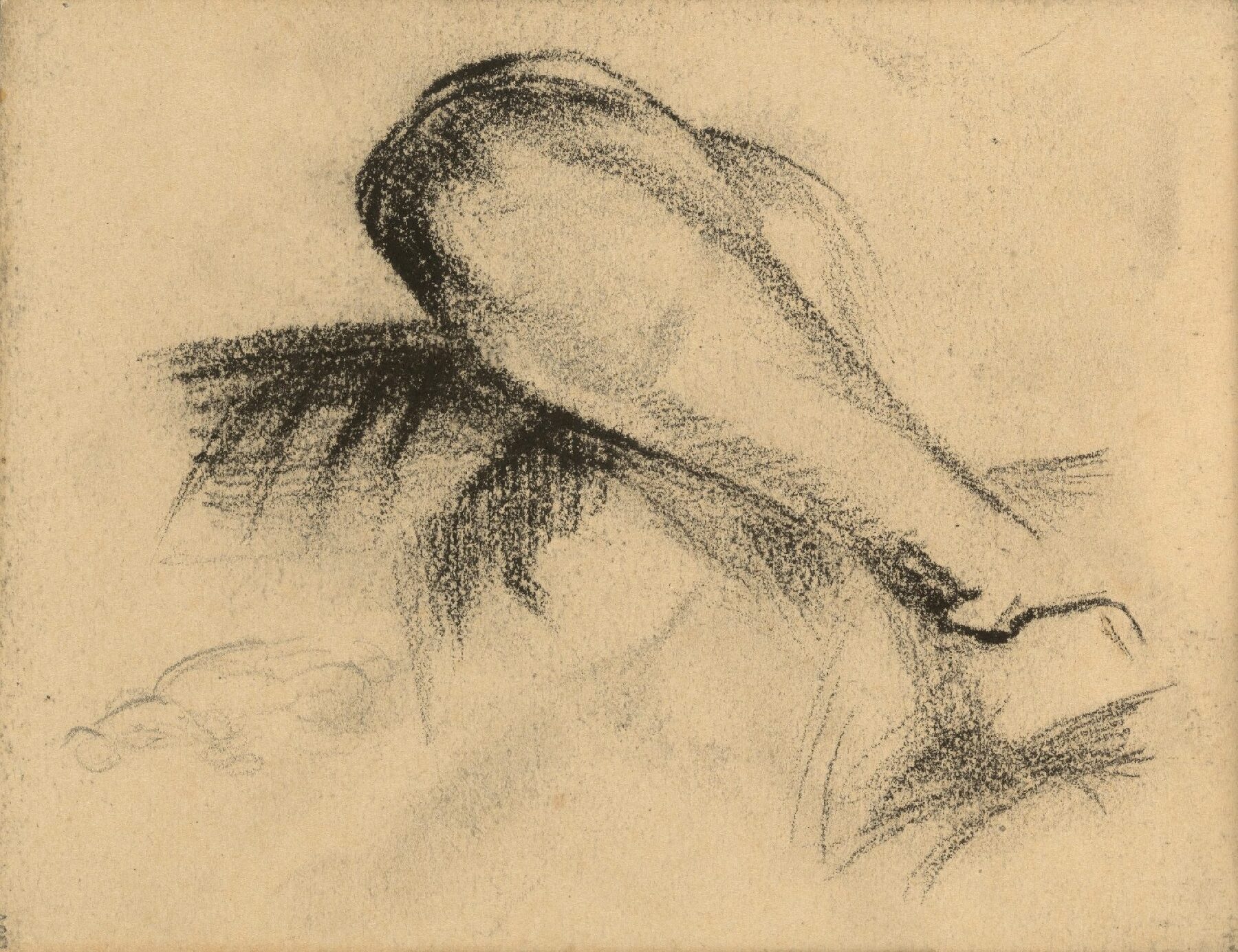 Deel van een torso en arm Vincent van Gogh (1853 - 1890), februari-juni 1886