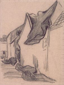 Dorpsstraat Vincent van Gogh (1853 - 1890), Auvers-sur-Oise, mei-juli 1890