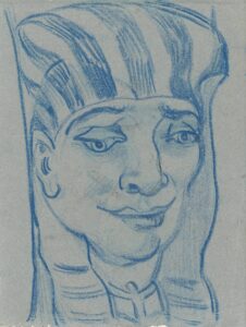 Egyptische kop Vincent van Gogh (1853 - 1890), Auvers-sur-Oise, juni-juli 1890