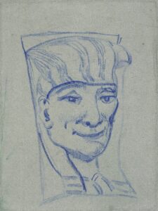 Egyptische kop Vincent van Gogh (1853 - 1890), Auvers-sur-Oise, juni-juli 1890