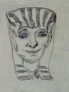 Egyptische kop Vincent van Gogh (1853 - 1890), Auvers-sur-Oise, juni-juli 1890