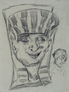 Egyptische kop en figuurstudie Vincent van Gogh (1853 - 1890), Auvers-sur-Oise, juni-juli 1890