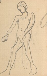 Figuur Vincent van Gogh (1853 - 1890), mei-juli 1890