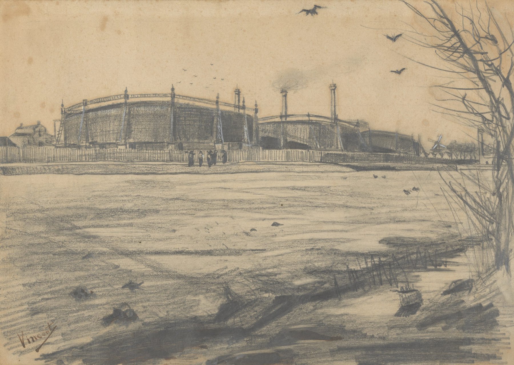 Gasfabriek Vincent van Gogh (1853 - 1890), Den Haag, maart 1882