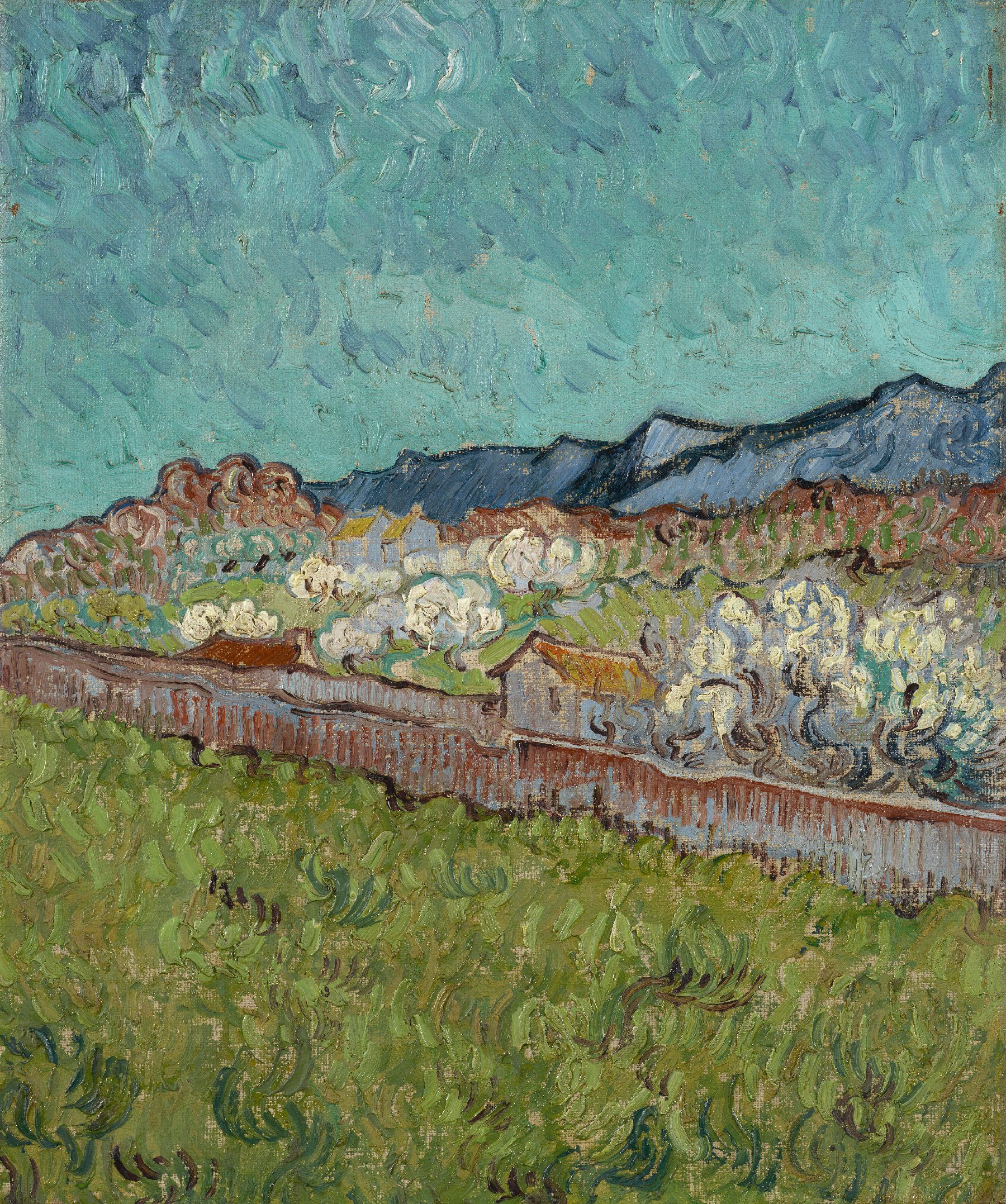 Gezicht op de Alpilles Vincent van Gogh (1853 - 1890), Saint-Rémy-de-Provence, 1890