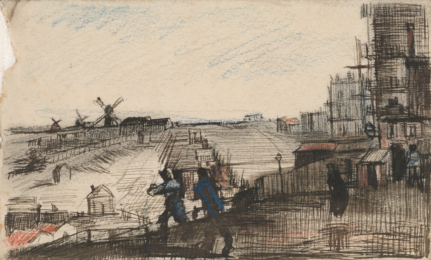 Gezicht op Montmartre Vincent van Gogh (1853 - 1890), Parijs, mei-september 1886