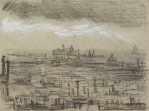Gezicht op Parijs met de Opéra Vincent van Gogh (1853 - 1890), Parijs, maart-mei 1886