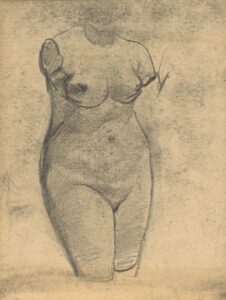 Gipsen vrouwentorso Vincent van Gogh (1853 - 1890), Antwerpen, februari 1886