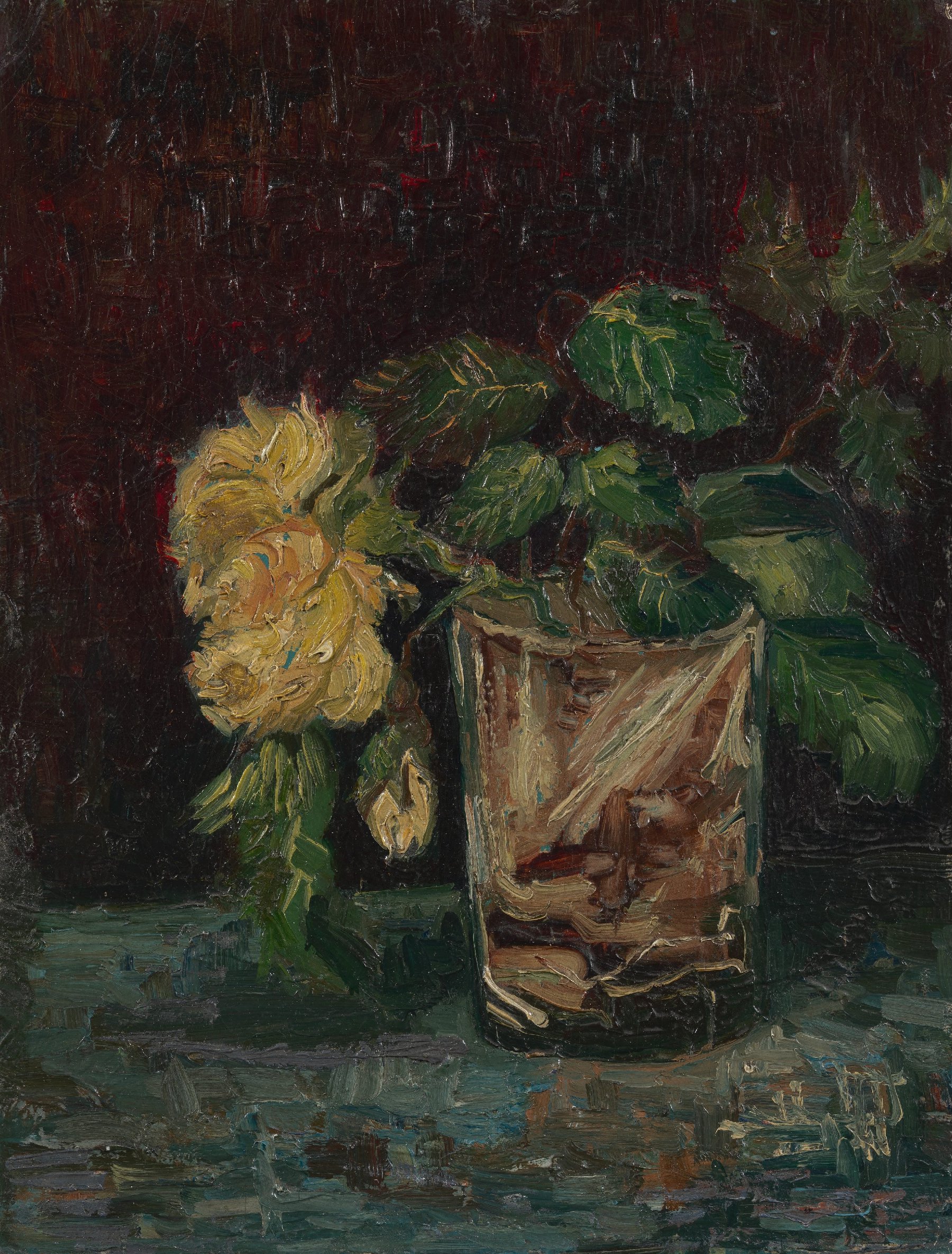Glas met gele rozen Vincent van Gogh (1853 - 1890), Parijs, juni-juli 1886