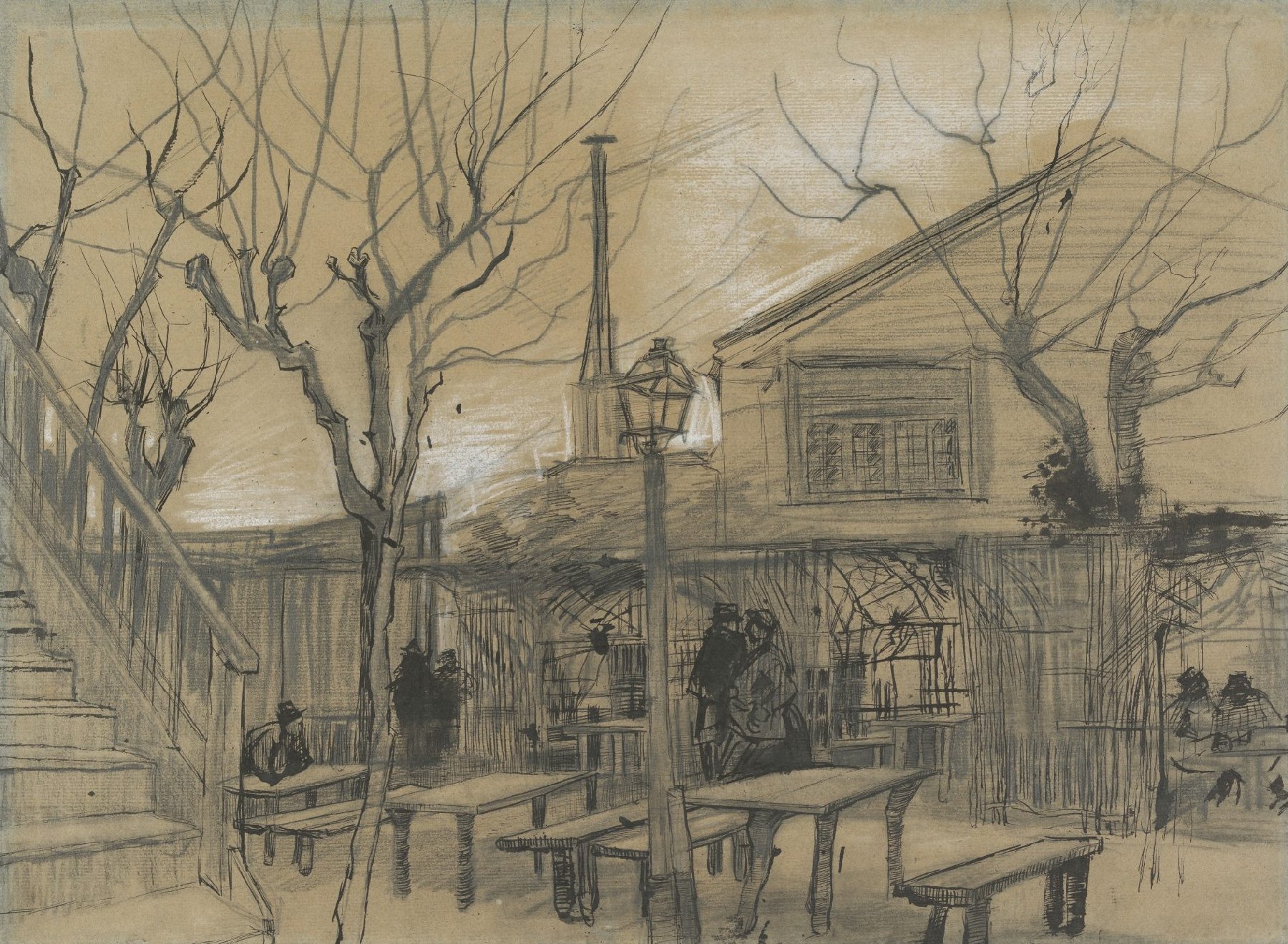 Guinguette Vincent van Gogh (1853 - 1890), Parijs, februari-maart 1887