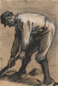 Hakkende man Vincent van Gogh (1853 - 1890), Den Haag, april-mei 1883