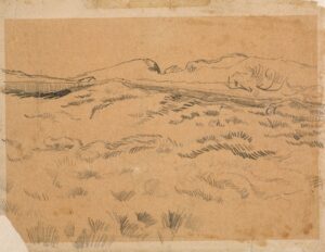 Het ommuurde korenveld Vincent van Gogh (1853 - 1890), Saint-Rémy-de-Provence, april-mei 1890