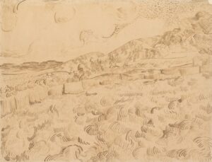 Het ommuurde korenveld na een storm Vincent van Gogh (1853 - 1890), Saint-Rémy-de-Provence, juni-juli 1889