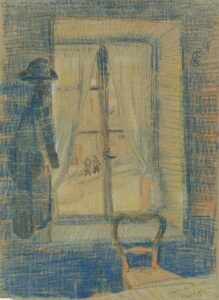 Het venster bij Bataille Vincent van Gogh (1853 - 1890), Parijs, februari-maart 1887