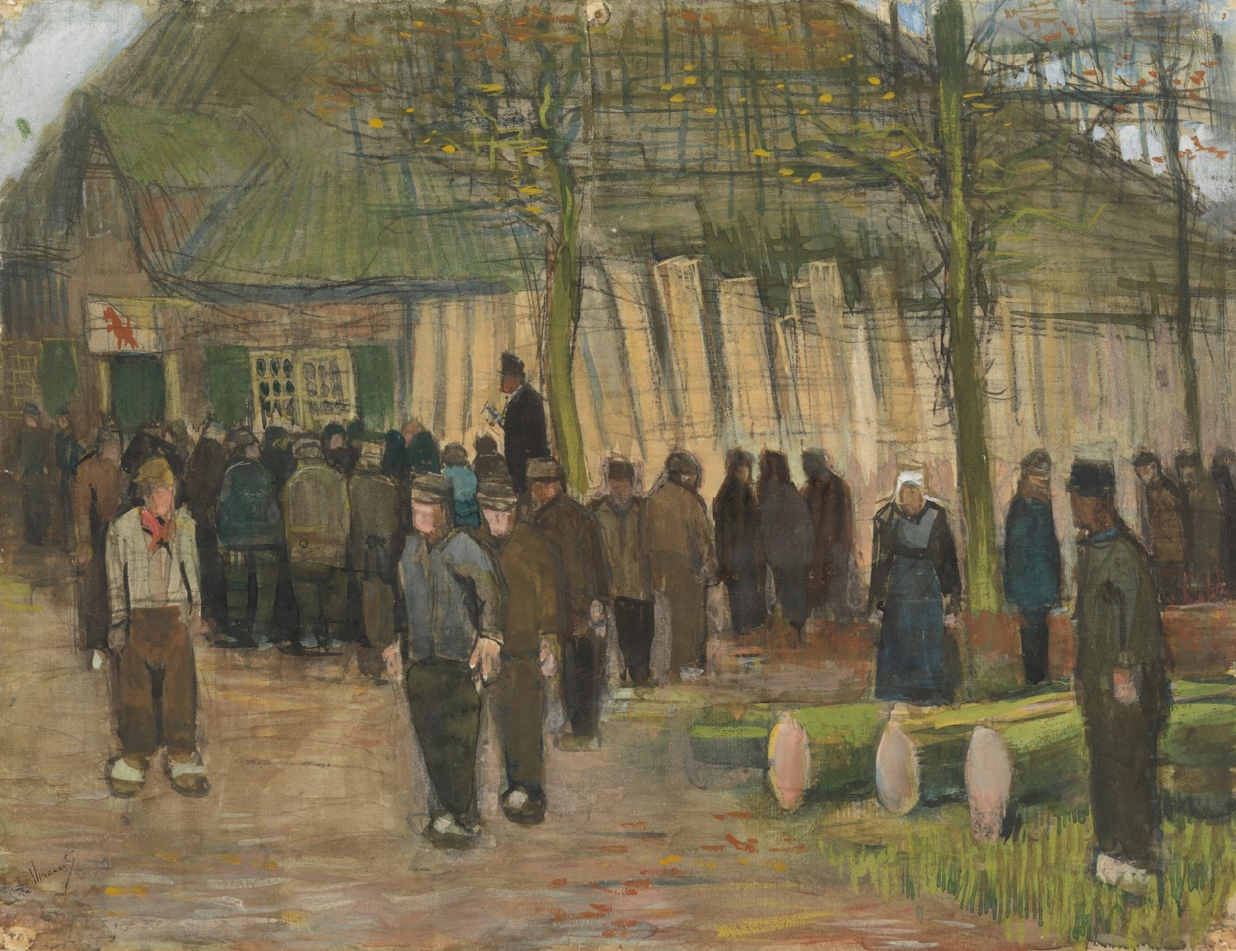 Houtverkoping Vincent van Gogh (1853 - 1890), Nuenen, januari 1884