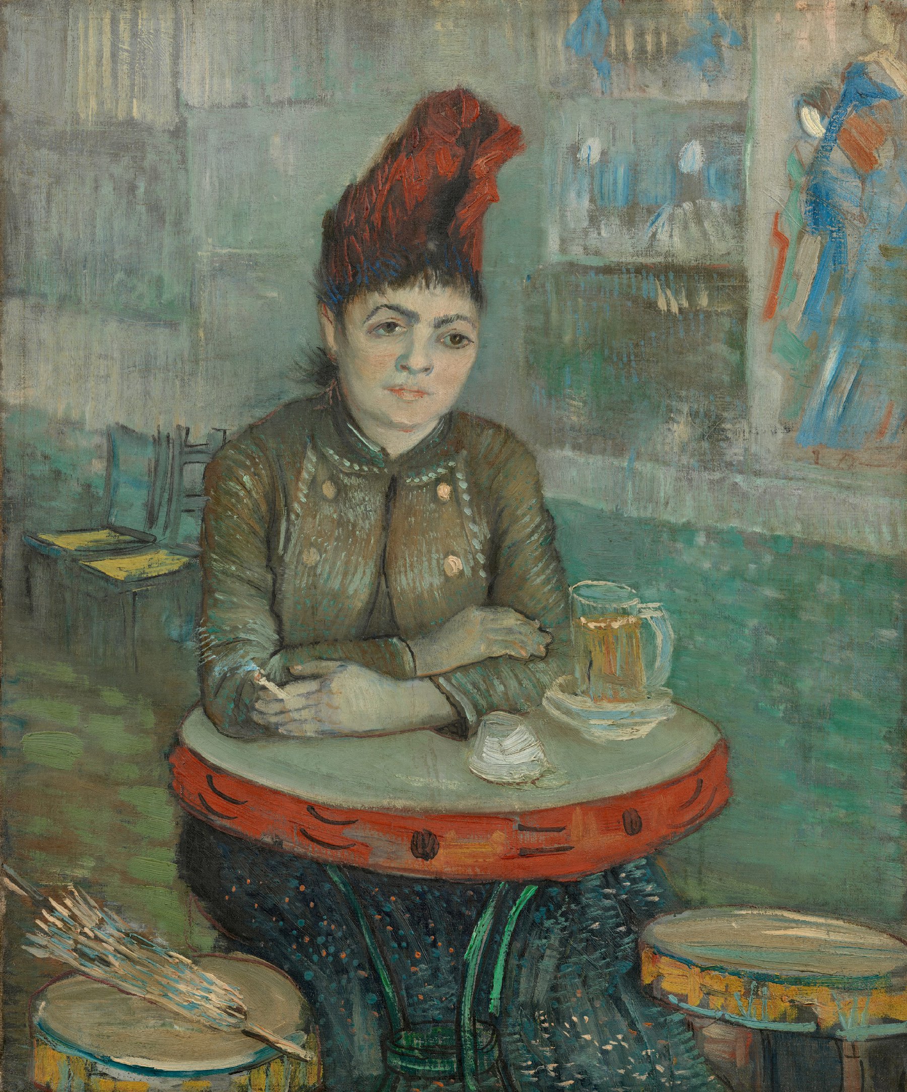 In het café: Agostina Segatori in Le Tambourin Vincent van Gogh (1853 - 1890), Parijs, januari-maart 1887