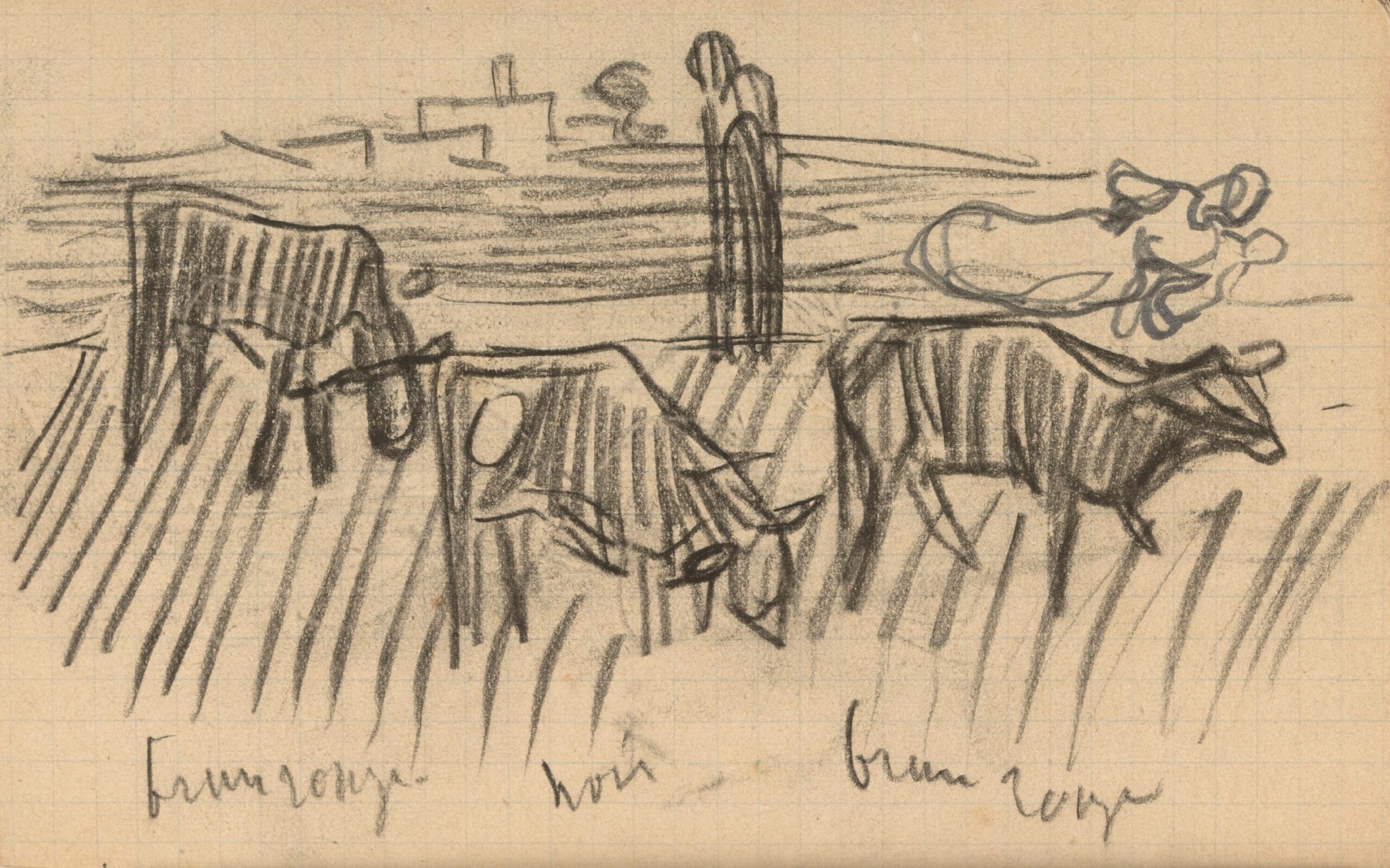 Koeien op het land Vincent van Gogh (1853 - 1890), mei-juli 1890
