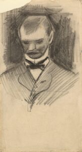 Kop van een man Vincent van Gogh (1853 - 1890), Parijs, februari – juni 1886