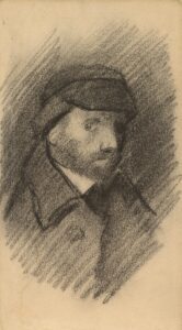Kop van een man Vincent van Gogh (1853 - 1890), Parijs, februari-juni 1886