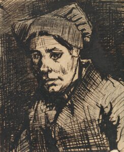 Kop van een vrouw Vincent van Gogh (1853 - 1890), Nuenen, december 1884-januari 1885
