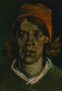 Kop van een vrouw Vincent van Gogh (1853 - 1890), Nuenen, mei 1885