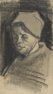 Kop van een vrouw Vincent van Gogh (1853 - 1890), Nuenen, december 1884-mei 1885