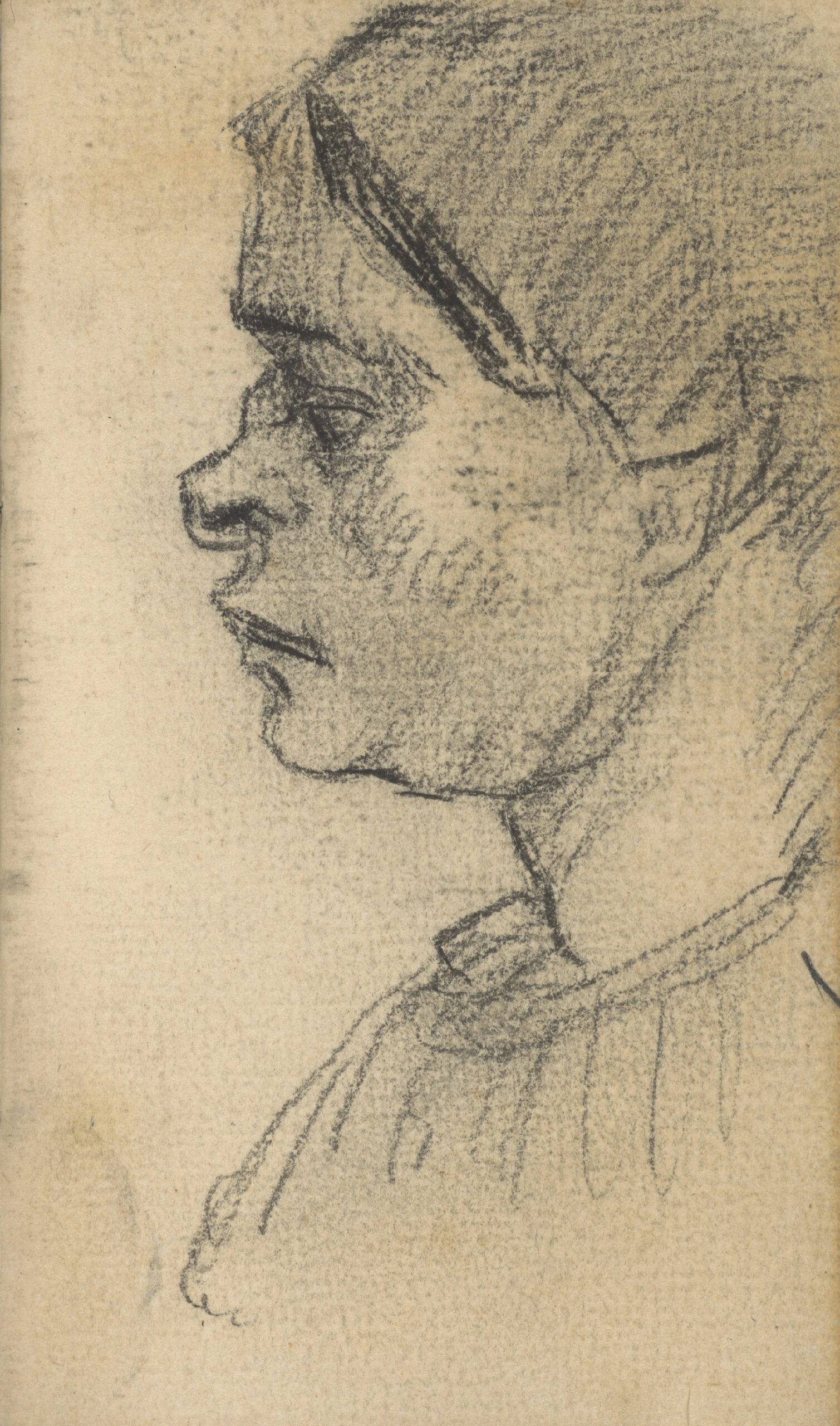 Kop van een vrouw Vincent van Gogh (1853 - 1890), Nuenen, november 1884-september 1885