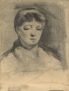 Kop van een vrouw Vincent van Gogh (1853 - 1890), juni 1885-juni 1886