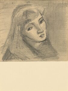 Kop van een vrouw Vincent van Gogh (1853 - 1890), juni 1885-juni 1886